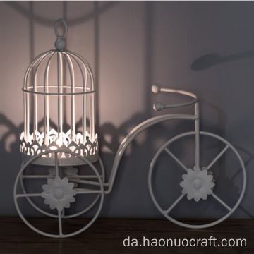 Europæisk kreativ cykel model jern lysestage romantisk